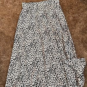 Dalmatian print skirt